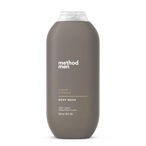 Method Men Body Wash, Cedar + Cypress, Paraben and Phthalate Free, 18 fl oz (Pack of 1) Beauty & Personal Care Method