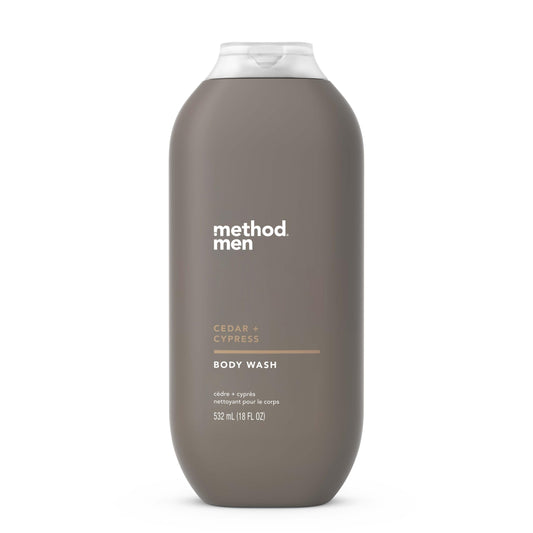 Method Men Body Wash, Cedar + Cypress, Paraben and Phthalate Free, 18 fl oz (Pack of 1) Beauty & Personal Care Method
