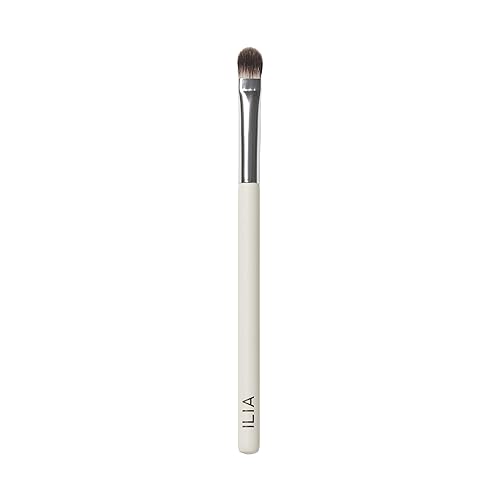 ILIA - Shadow Brush | Flat, Tapered Head Made with FSC Certified Wood, Aluminum, + Soft, Vegan Bristles | Pack, Press, + Sweep Eyeshadow | Expertly Beauty & Personal Care ILIA