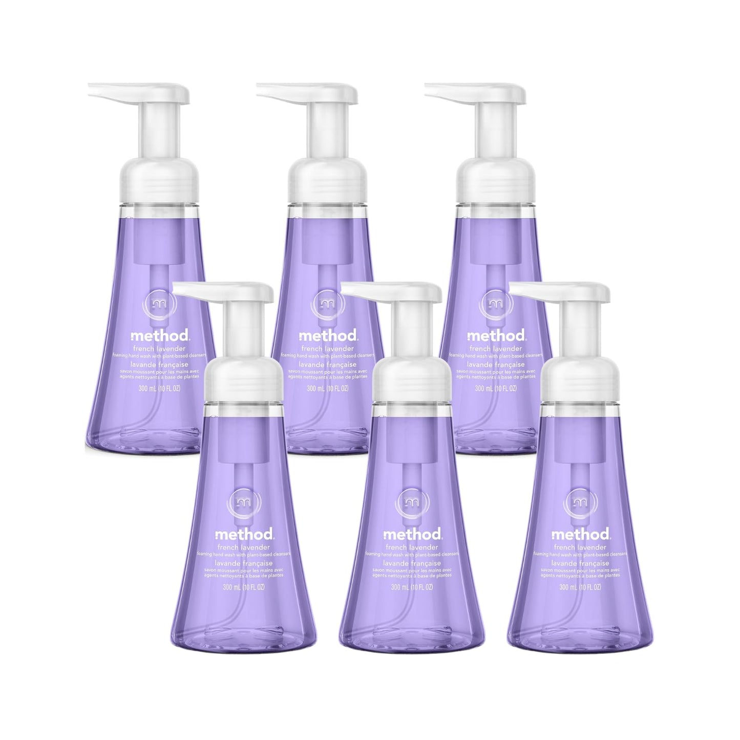 Method Meth Foam Hnd WSH Lavande Size French Lavender Foaming Hand Wash 10oz (Pack of 6) Beauty & Personal Care Method Race Wheels