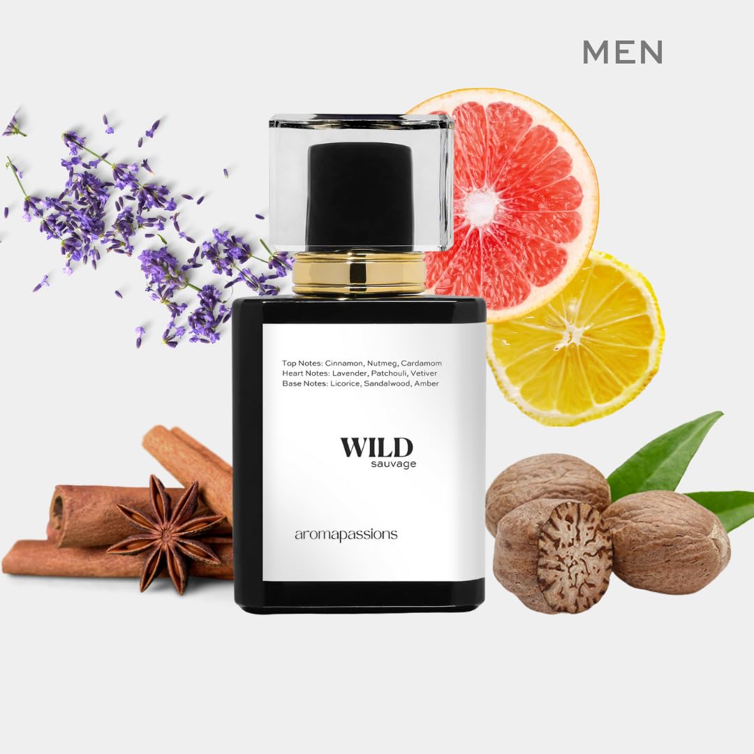 aromapassions WILD | Pheromone Perfume Cologne for Men | Long Lasting Dupe Clone Essential Oil Fragrance | De Hombre | Cheap Perfume (30 ml / 1 Fl Oz) Beauty & Personal Care aromapassions