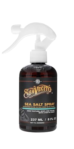 Suavecito Sea Salt Spray - Natural Hair Volume and Texture with Light Flexible Hold for Men, Alcohol & Paraben-Free, 8 oz Beauty & Personal Care Suavecito
