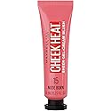 Maybelline Cheek Heat Gel-Cream Blush Makeup, Lightweight, Breathable Feel, Sheer Flush Of Color, Natural-Looking, Dewy Finish, Oil-Free, Nude Burn, 1 Beauty & Personal Care MAYBELLINE