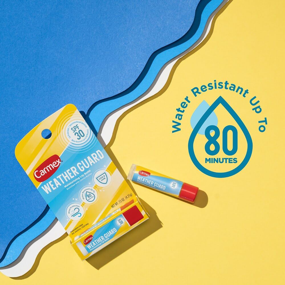 Carmex Weather Guard Moisturizing Lip Balm, SPF30, 0.15 oz (Pack of 3) Beauty & Personal Care Carmex