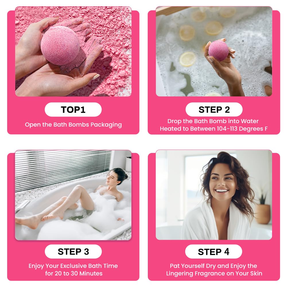 Body & Earth Bath Bombs Gift Set for Women, 10 X 3.5 oz Essential Oils Cherry Blossom Handmade Birthday Gift Idea for Family, Women, Mother's Day Beauty and Personal Care BODY & EARTH