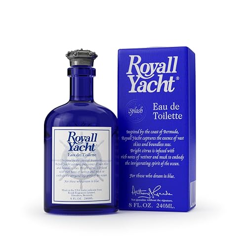 ROYALL YACHT, Men's Eau de Toilette, Marine Citrus & Vetiver Fragrance - 8 oz Splash Beauty & Personal Care ROYALL LYME