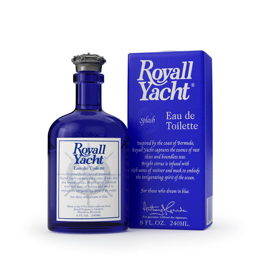 ROYALL YACHT, Men's Eau de Toilette, Marine Citrus & Vetiver Fragrance - 8 oz Splash Beauty & Personal Care ROYALL LYME