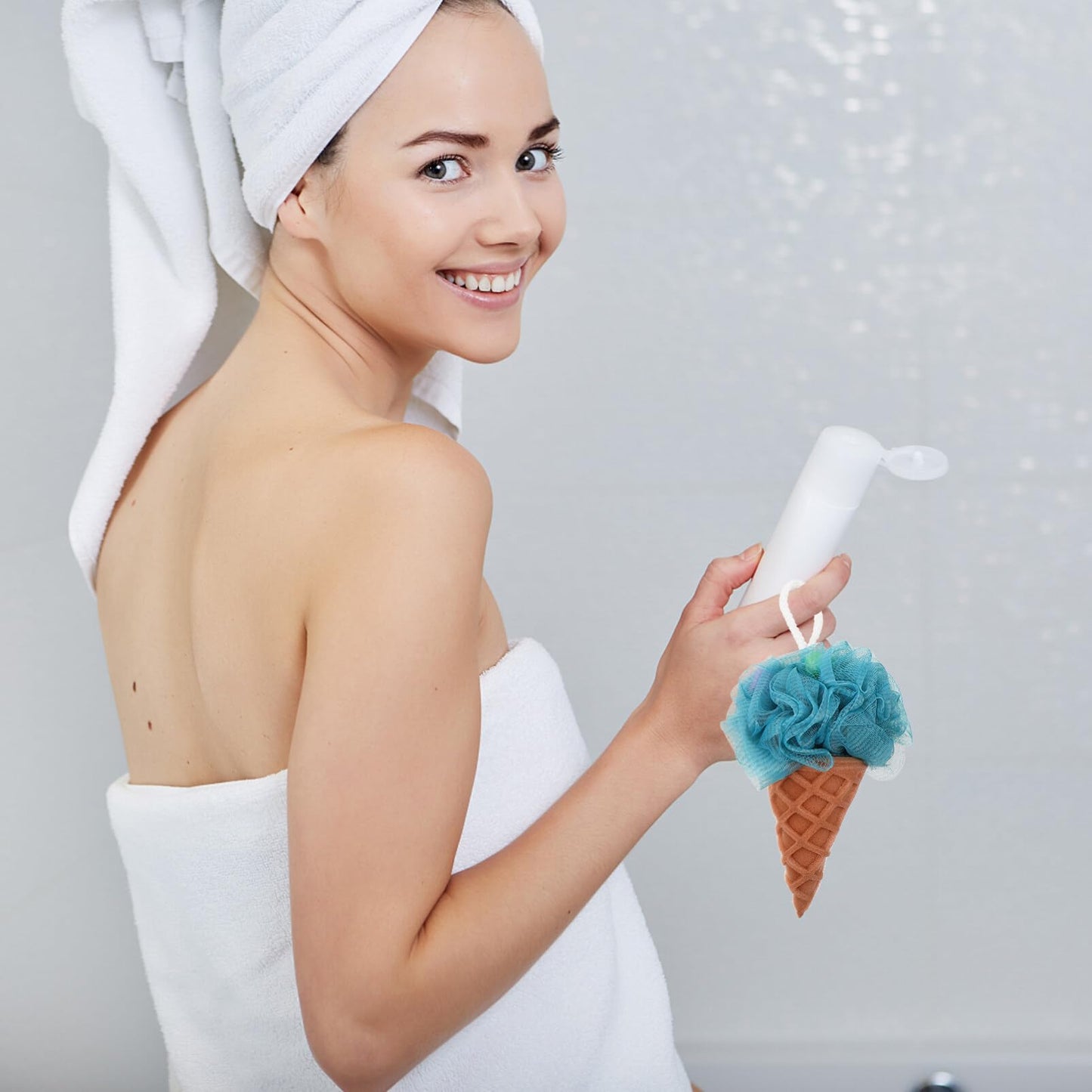 Beavorty 2Pcs Fruit Bath Ball Loufa Puff Sponge Cleaning loofahs Sponge Adorable Shower Loofah Kids loofahs for Shower mesh Body Baby Puffs Home Beauty and Personal Care Beavorty