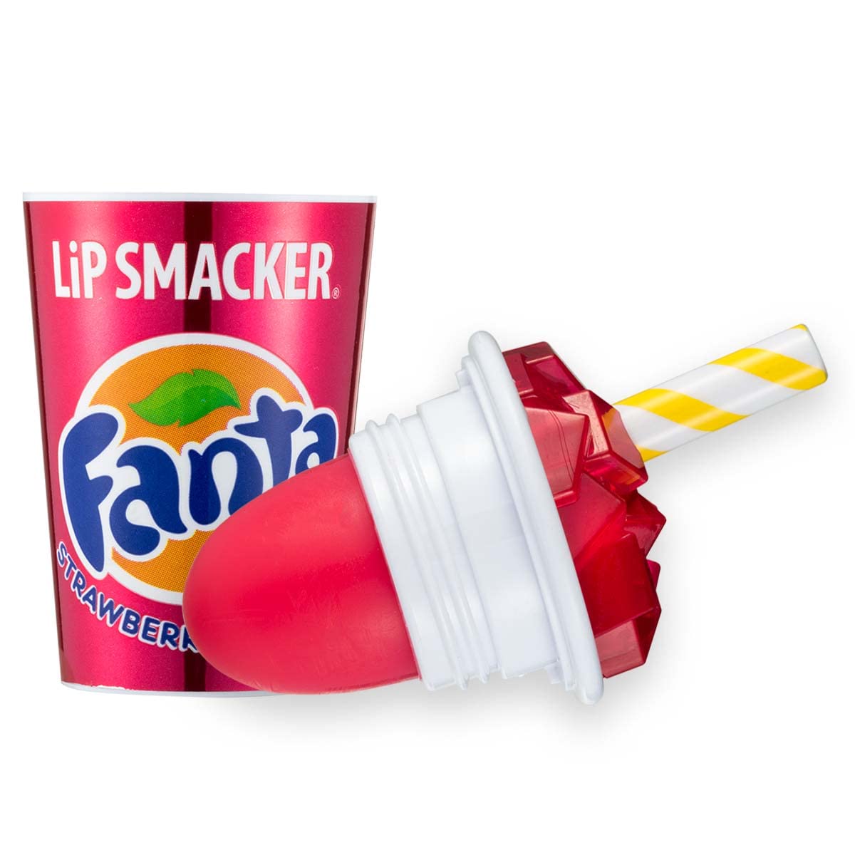 Lip Smacker Coca Cola Lip Balm, Moisturizing, Collectible Beverage Cup Design, Sheer Finish for Smooth Lips - Strawberry Fanta Beauty & Personal Care Lip Smackers