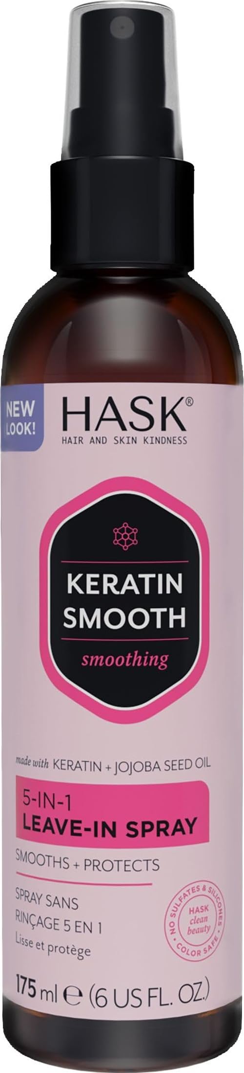 HASK Smooth Keratin 5-in-1 Leave-In Spray, 6 oz