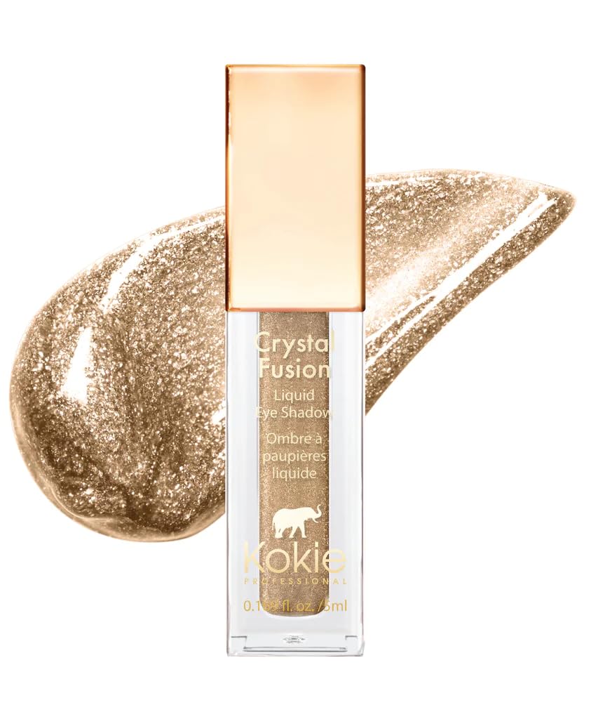 Kokie Cosmetics Liquid Eyelid Color, Celeste, Long Wear, High Shine, Dries Down Completely