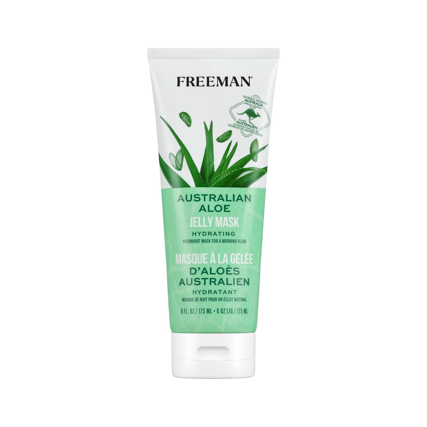 Freeman Exotic Blends Australian Aloe Jelly Mask, Leave-On Overnight Facial Mask, Calm, Soothe Irritation, & Hydrate Dry Skin, Clean Skincare, For All Beauty & Personal Care Freeman