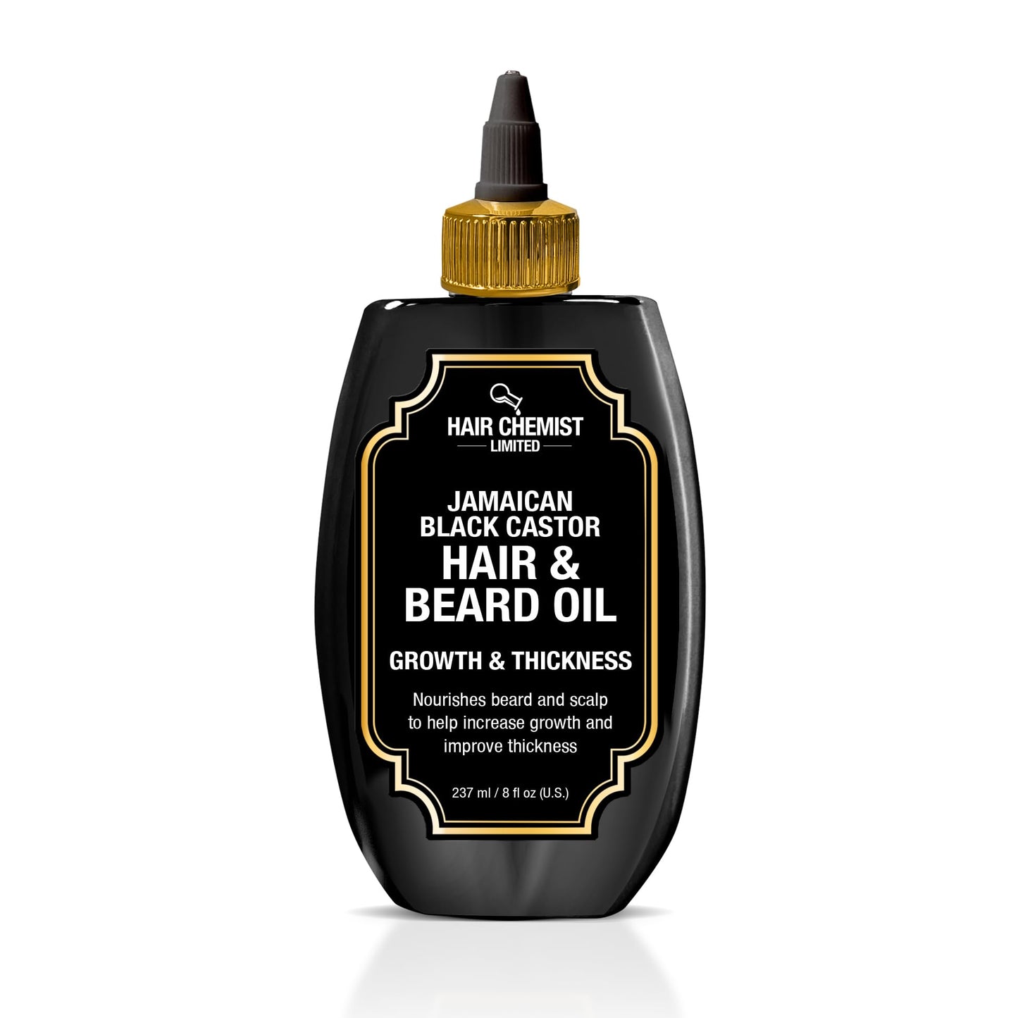 Hair Chemist Growth & Thickness Jamaican Black Castor Hair & Beard Oil 8 oz. Beauty & Personal Care Hair Chemist