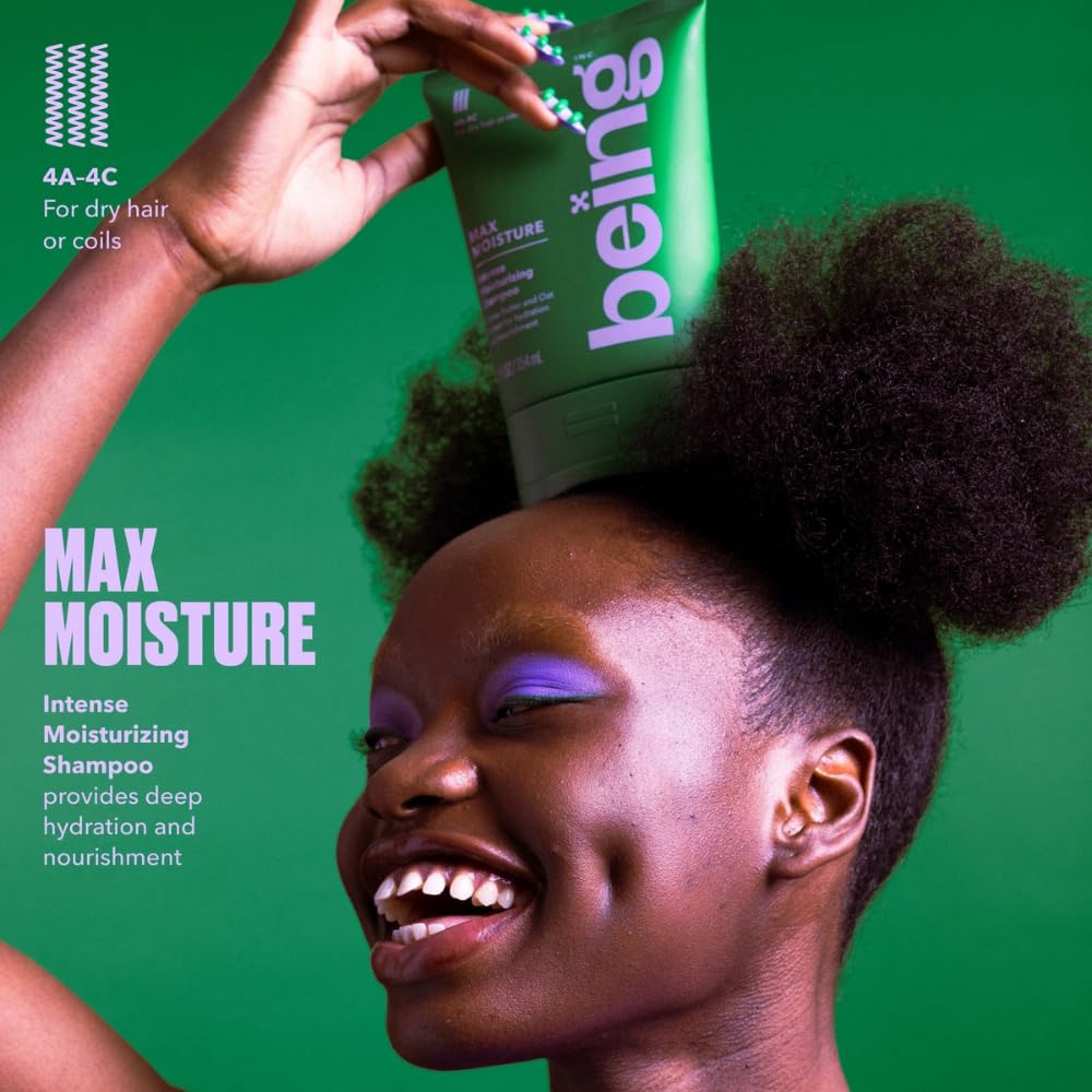 being MAX MOISTURE Intense Moisturizing Shampoo with Cocoa Butter and Oat Extract, 12 fl oz