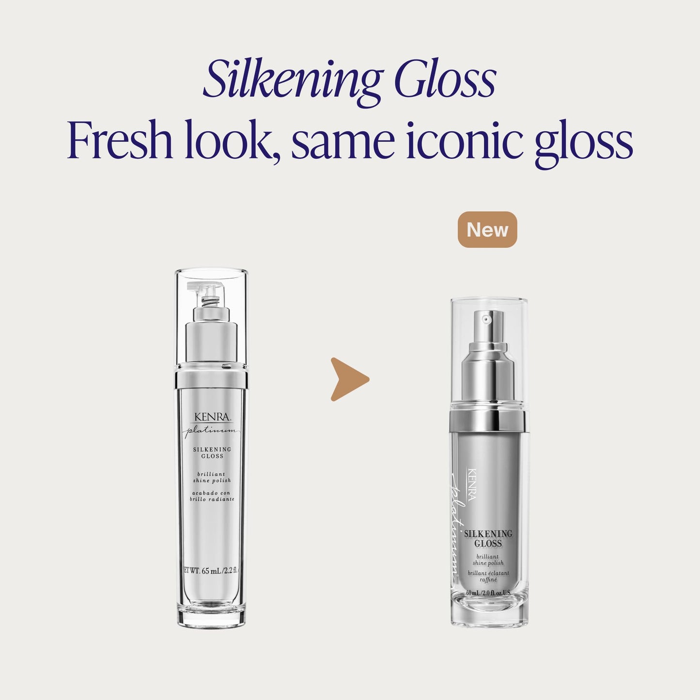 Kenra Professional Platinum Silkening Gloss | Brilliant Shine Polish | Medium To Coarse Hair | 2 fl. Oz Beauty and Personal Care Kenra