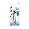 Trim Neat Feet Foot Care Implements Deluxe Toenail Clipper with File, Straight Edge, Stainless Steel, Cuts Toughest Toenails, Helps with Ingrown Beauty & Personal Care Trim