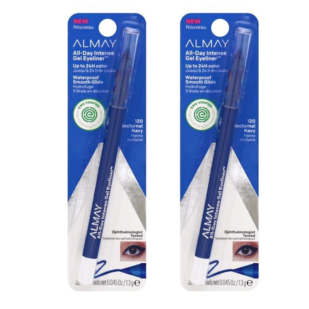 Pack of 2 Almay All-Day Intense Gel Eyeliner, Nocturnal Navy 120
