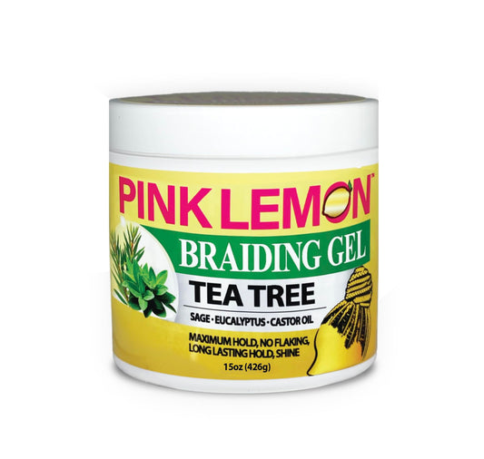 PINK LEMON Braiding Gel - Tea Tree - Maximum Hold, No Flaking, Long Lasting Hold, High Shine. For Micro, Inter, Dread, Faux, Loc, Twist, Braid, Edge Beauty & Personal Care PINK LEMON