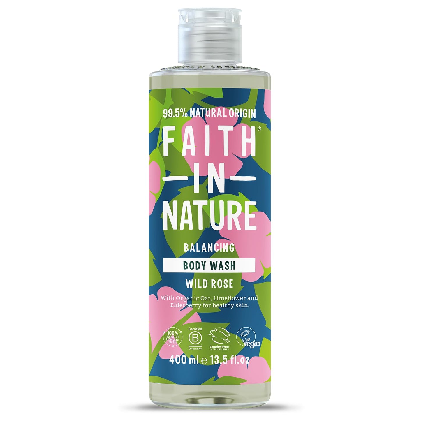 Faith in Nature Wild Rose Bodywash 400ml Beauty & Personal Care FAITH IN NATURE