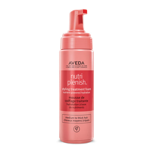 Aveda Nutriplenish Styling Treatment Foam | Soft Hold Styling Foam for Medium to Thick Hair | Hydrates and Nourishes | 94% Naturally Derived*, 6.7 Fl Beauty & Personal Care Aveda