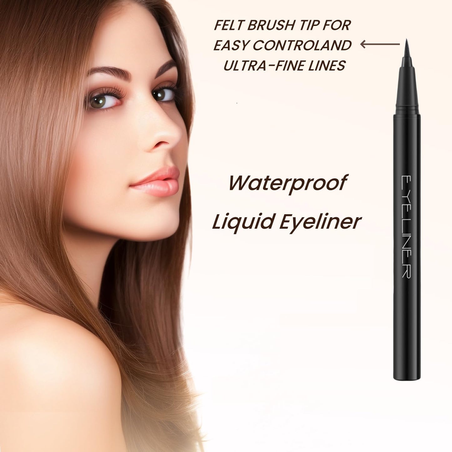 LAVONE Eyeliner-Liquid Waterproof Eyeliner Makeup | Quick Drying | Ultra-Fine Tip | Smudge-Proof Formula for Long-Lasting Eye Makeup - Black Beauty & Personal Care LAVONE