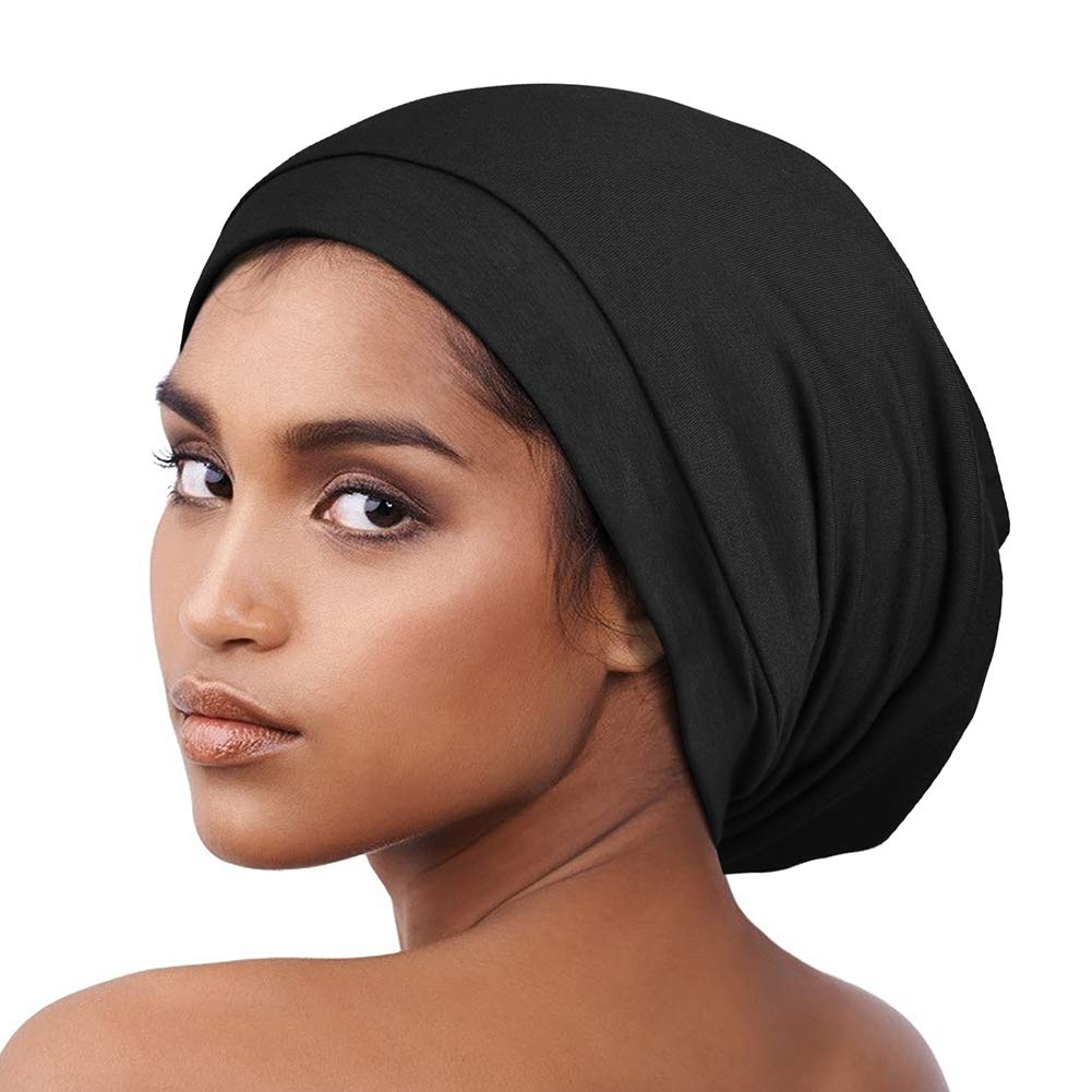 Satin Bonnet for Curly Hair Natural Hair Braids Women Slouchy Beanie Hat Lightweight Beauty and Personal Care Alnorm
