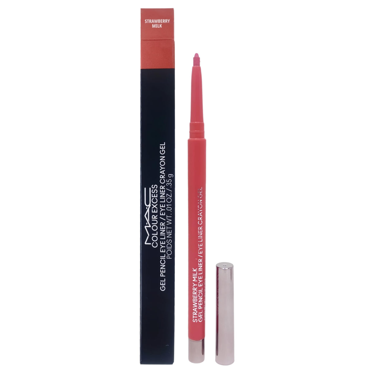 MAC M·A·C Cosmetics Colour Excess Gel Pencil Eye Liner - Strawberry Milk (Light baby pink) .01 oz / .35 g