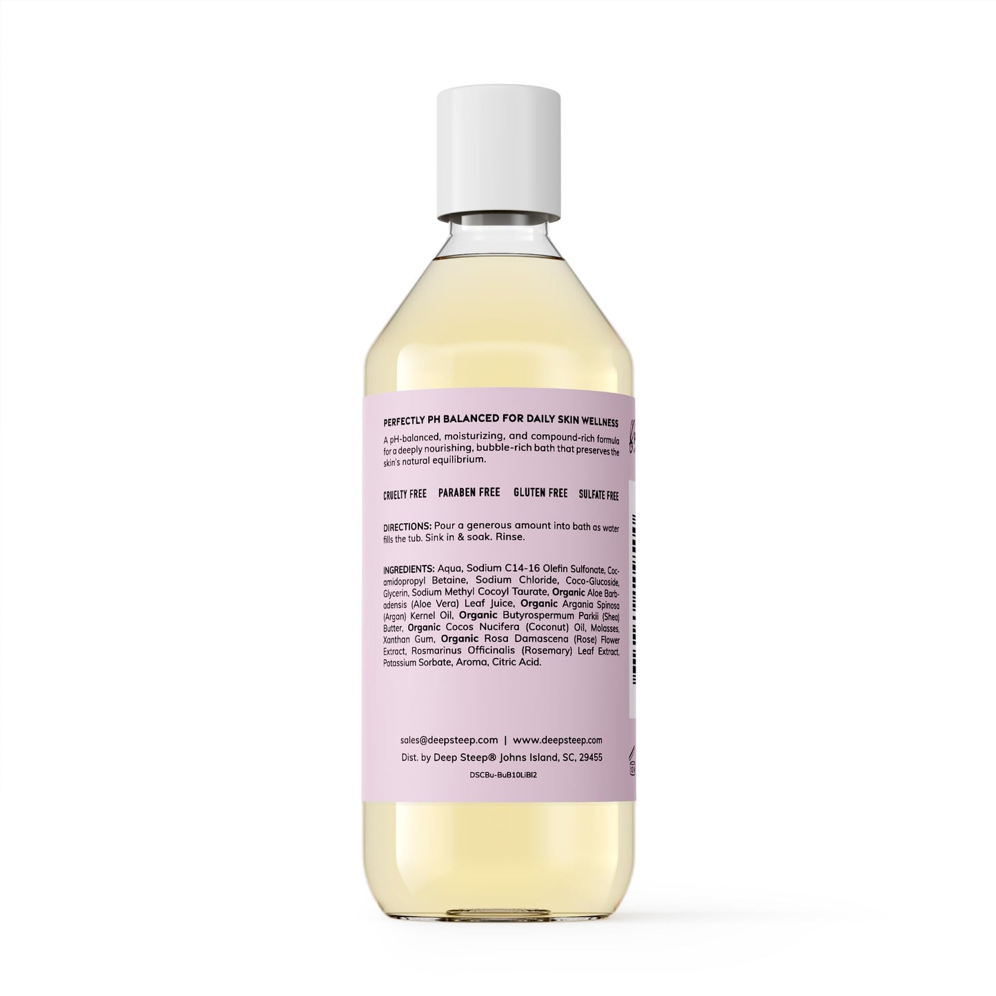 Deep Steep Bubble Bath, Lilac Blossom, 10 oz - Soothing Soak with Shea Butter, Argan Oil, Aloe Vera & Coconut Oil - Vegan, Sulfate-Free, PH-Balanced Beauty and Personal Care Deep Steep