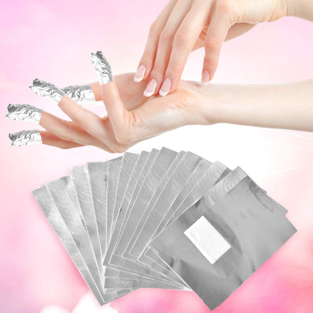 Tongcloud Nail Polish Remover Nail Foil Wraps Nail Gel Remover Soak Off Foils Cotton Pads Gel Polish Remover Soak Off (2.5x3.5, 600.00) Beauty & Personal Care Tongcloud