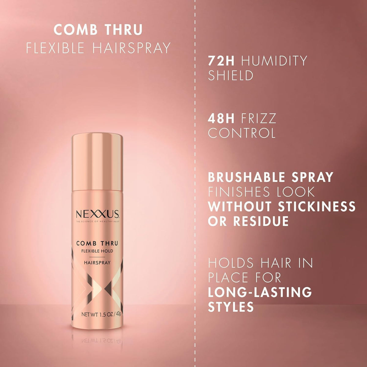 Nexxus Comb Thru Finishing Mist Hair Spray, Volume Spray, Hair Mist, Lightweight Hairspray 1.5 Ounce (Pack Of 3 Packaging may vary) Beauty & Personal Care Nexxus