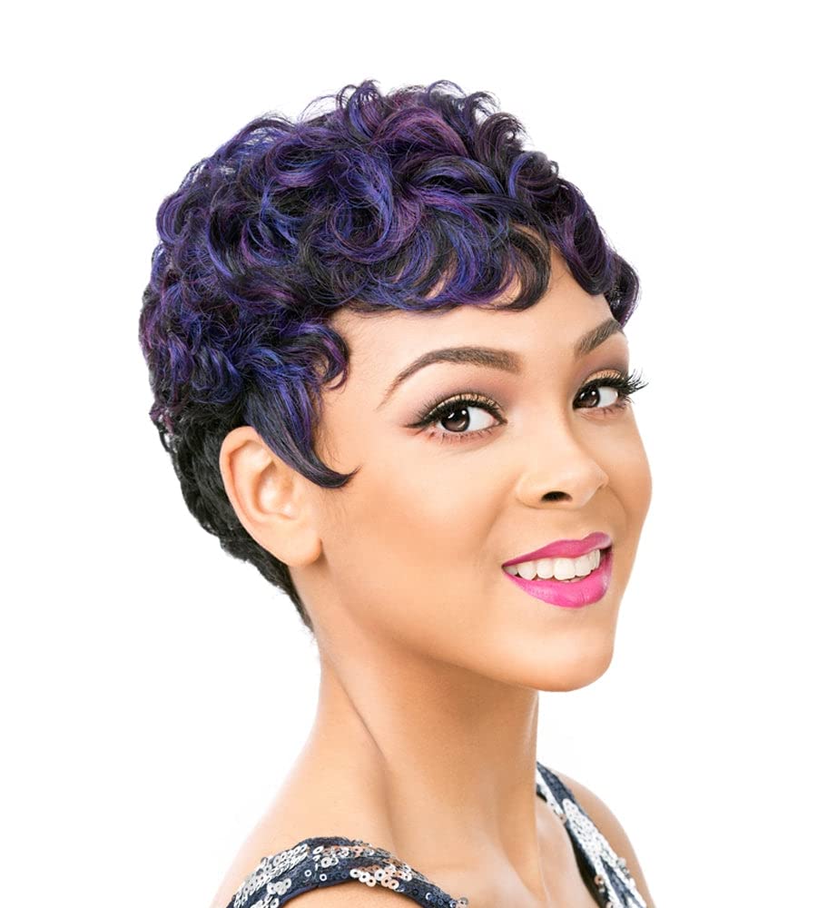 It's A Wig Synthetic Hair Wig Nuna (M2/4 - FULL MIXED DARK BROWN + MEDIUM DARK BROWN)
