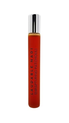 LAUDABLE NADI Enrapturing Patchouli - Exotic Patchouli & Vanilla Perfume Oil, 0.47 oz 14 ml Beauty & Personal Care LAUDABLE NADI