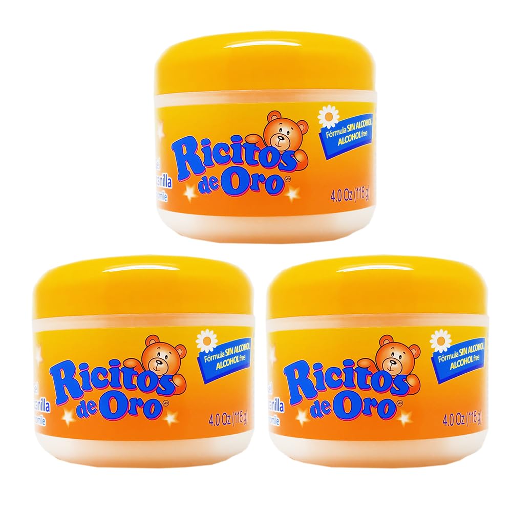 Ricitos de Oro Chamomile Hair Gel -Preserves Natural Color, Non-Greasy, Alcohol Free, Hypoallergenic, Tear-Free, Gentle Daily Use - Baby, Kids Hair Beauty & Personal Care Ricitos de Oro