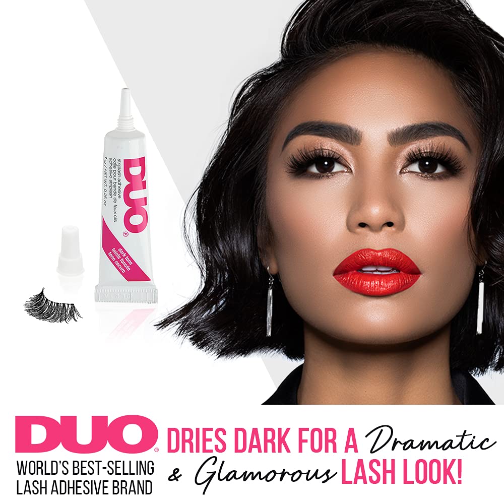DUO Eyelash Glue – Dark Tone, Waterproof & Long-Lasting Lash Adhesive for Strip Lashes, 0.25 oz, 2 Pack Beauty & Personal Care DUO