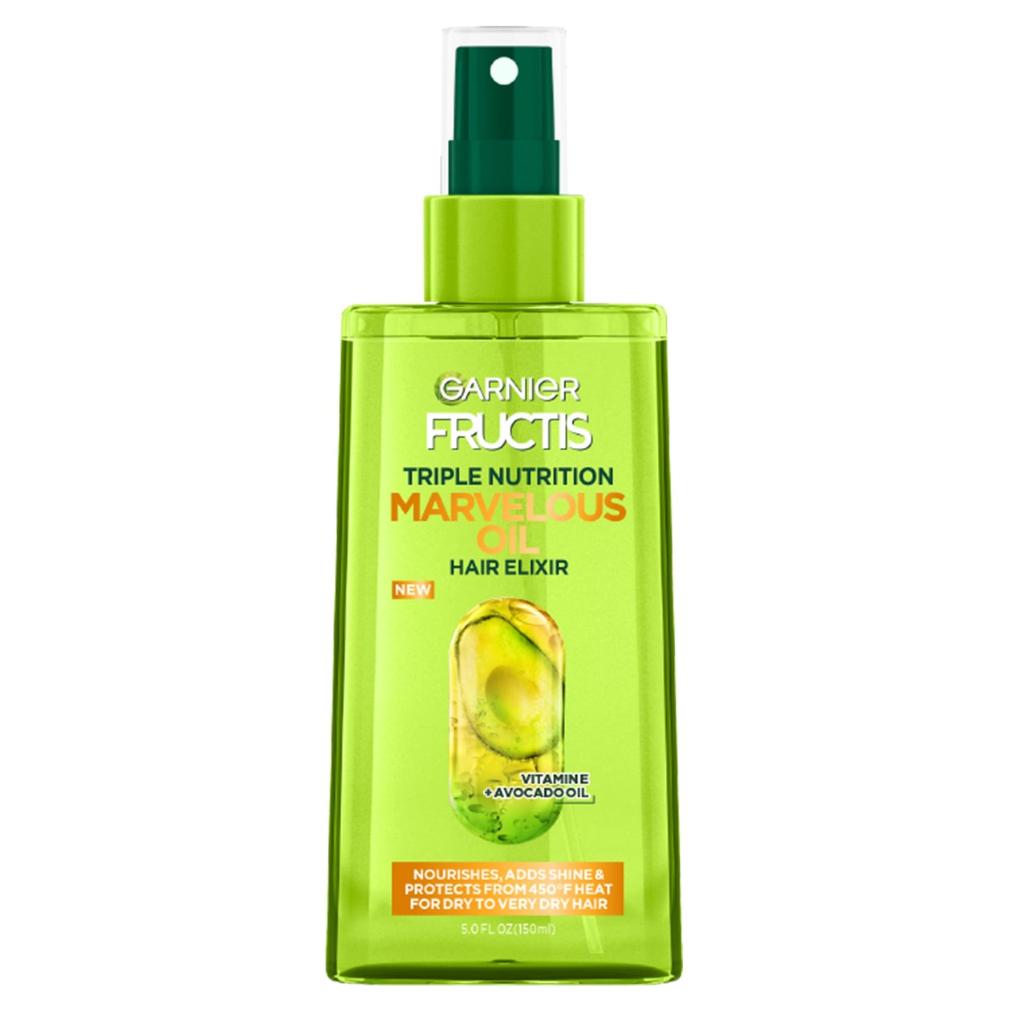 Garnier Fructis Triple Nutrition Marvelous Oil Hair Elixir, 5.0 Fl Oz, 1 Count (Packaging May Vary) Beauty & Personal Care Garnier