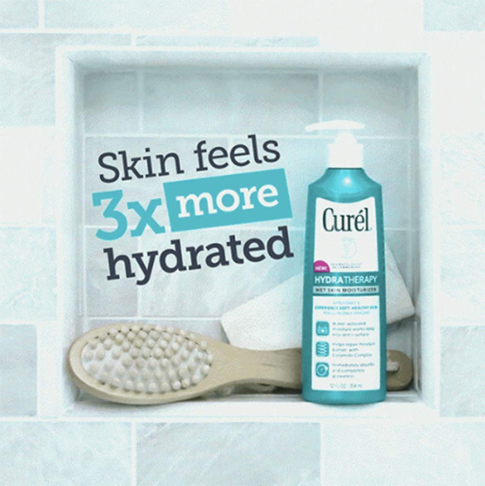 Cur?©l Hydra Therapy, Instant Moisturizer, 12 Ounce Wet Skin Lotion for Dry or Extra-dry Skin, with Advanced Ceramide Complex, Experience Optimal Beauty & Personal Care Curel