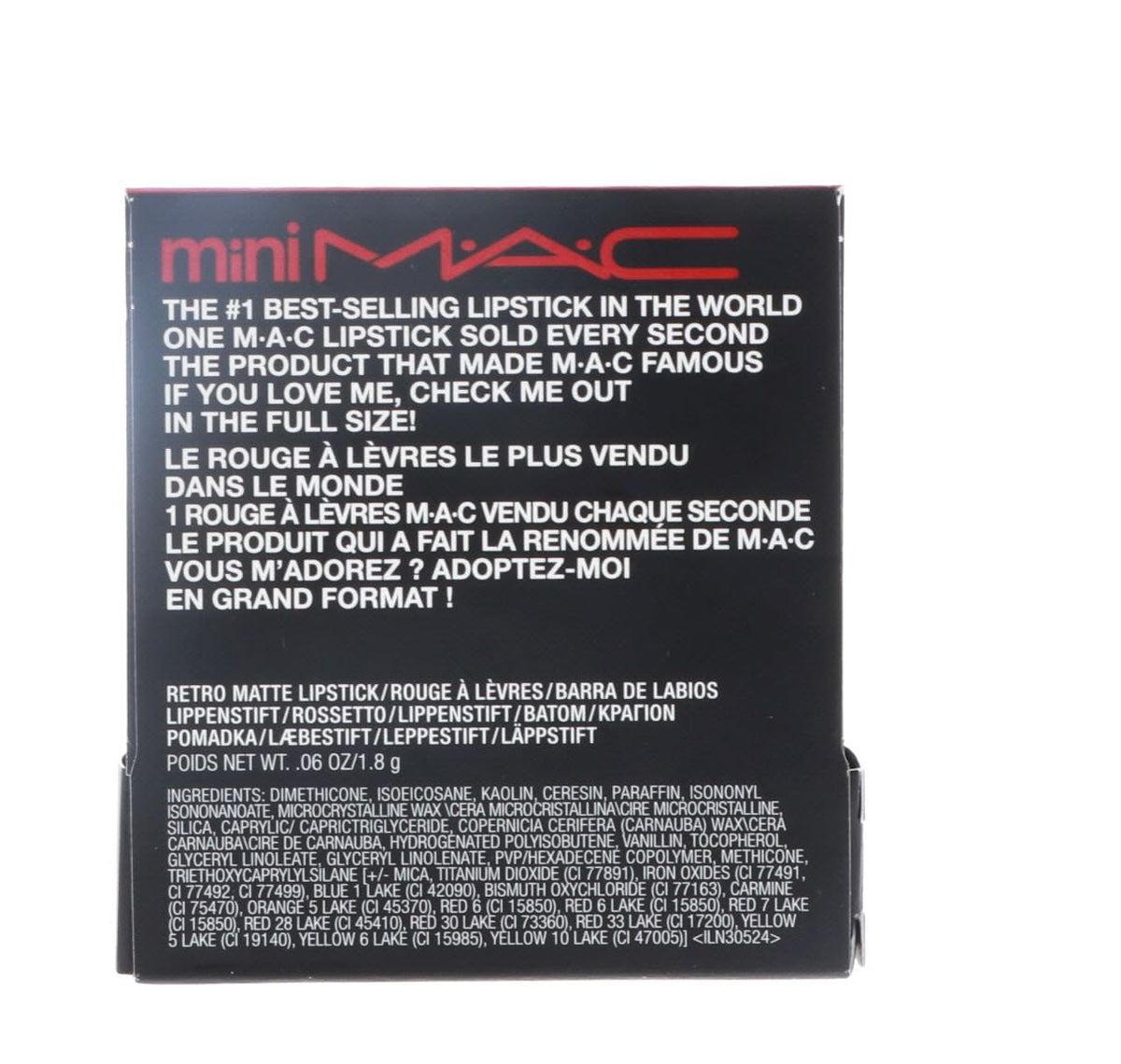 MAC Little Lipstick Color Ruby Woo, Red, Mini (MACS7P004) Beauty & Personal Care MAC