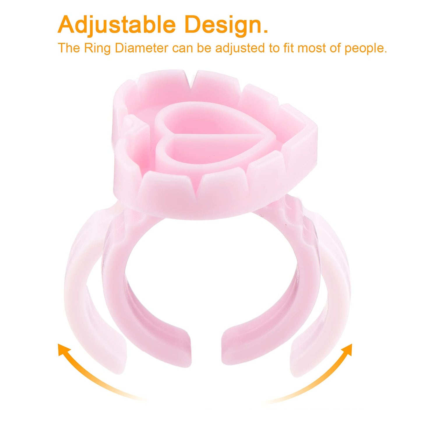Lash Glue Rings, [200PCS] Smart Glue Cup for Lash Extension Supplies, Eyelash Heart Glues Rings for Volume Fan, Blossom Fanning Cups, Eyelash Beauty & Personal Care Beauty Junko Pro