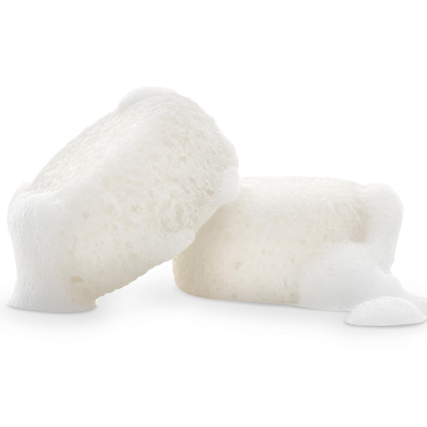kai Body Buffer - 2 Count exfoliating Bath sponges with Built-in Cleanser, Gardenia Scent, Vegan & Cruelty-Free - Gently exfoliates & cleanses - Made Beauty and Personal Care kai