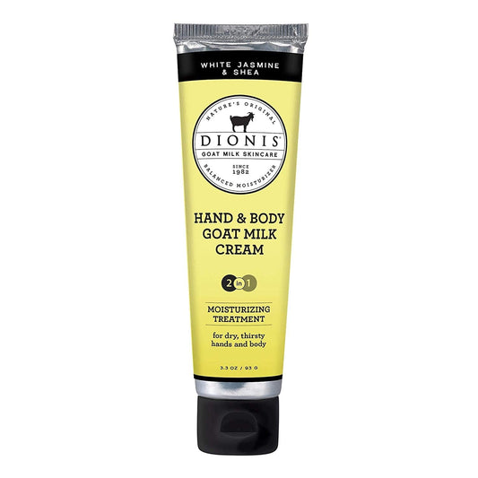 Dionis - Goat Milk Skincare White Jasmine & Shea Scented Hand & Body Cream (3.3 oz) - Made in the USA - Cruelty-free and Paraben-free Beauty & Personal Care Dionis