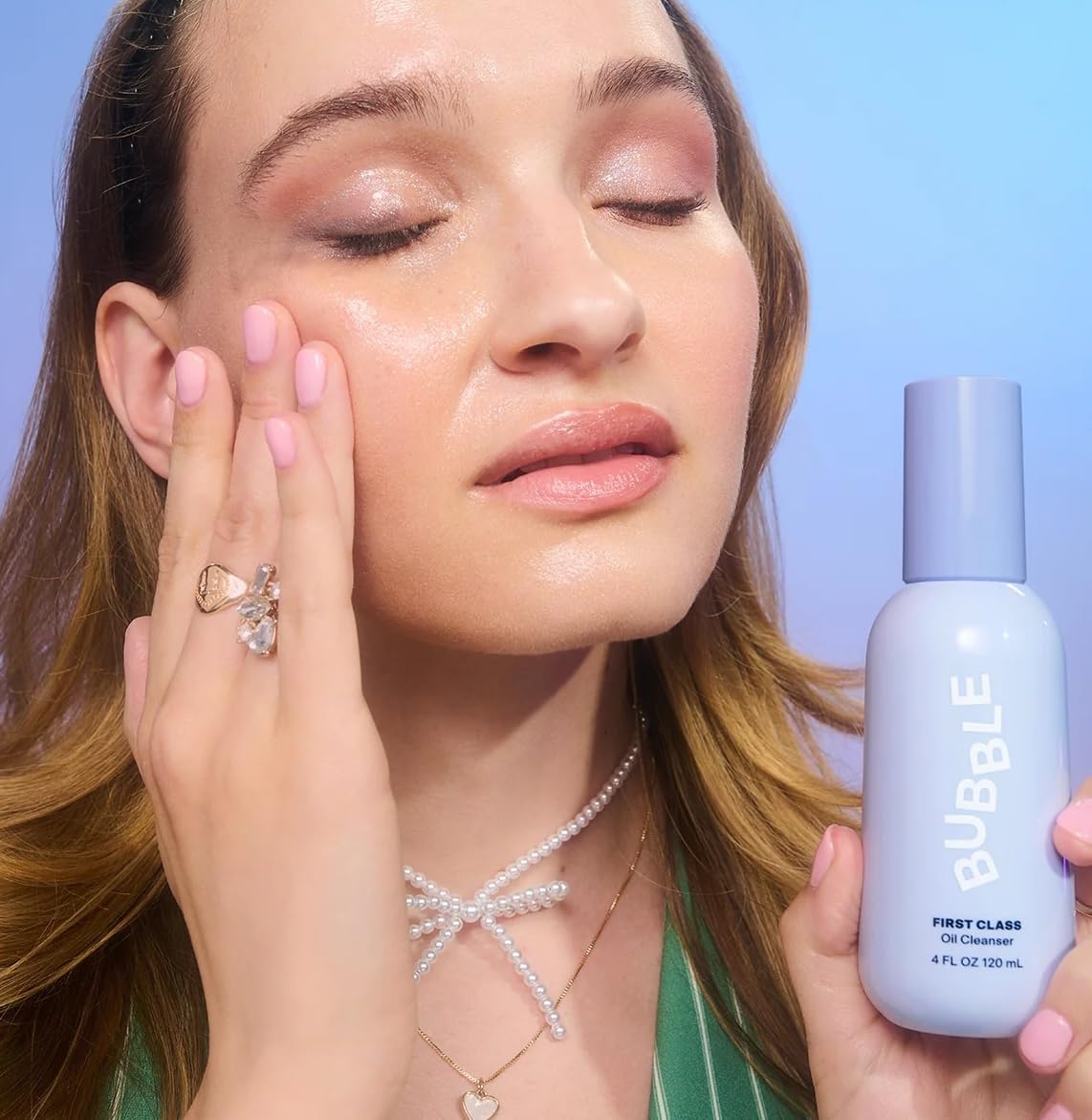 Bubble Skincare First Class Face Oil Cleanser - Facial Cleansing Oil + Makeup Remover Enriched with Rosehip Seed Oil + Sunflower Seed Oil to Nourish + Beauty & Personal Care Bubble Skincare
