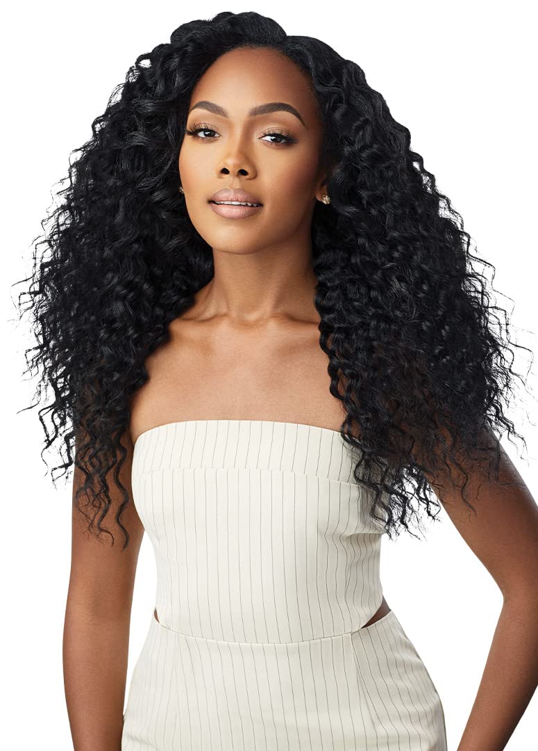 Outre Big Beautiful Hair Clip-In- 9PCS - Peruvian Wave 18" (CHOCOLATE BROWN)