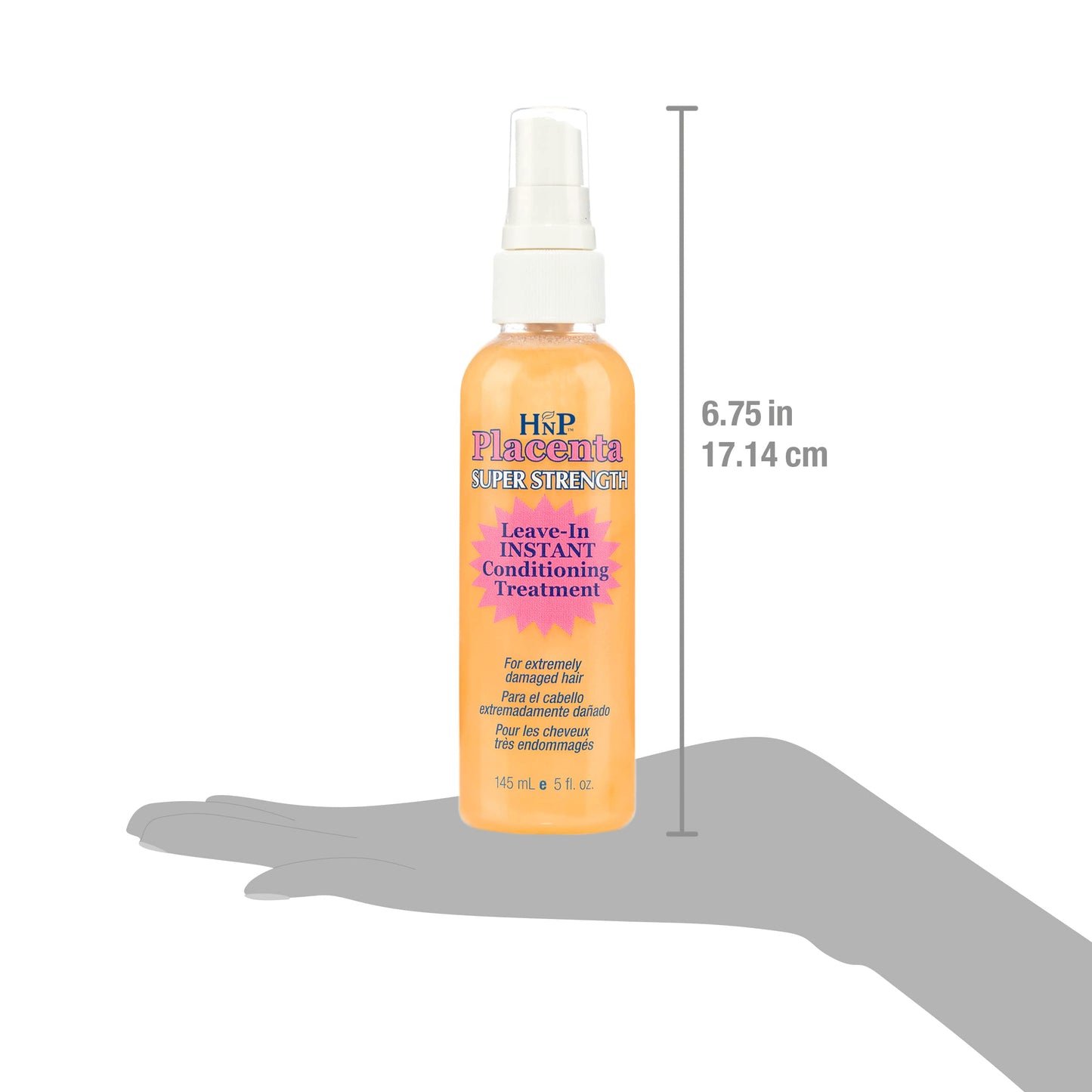 HNP Placenta Super Strength Leave-in Conditioning Hair Treatment Pump, 5 Oz Beauty & Personal Care HASK