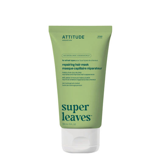 ATTITUDE Repairing Hair Mask, Nourishes and Improves Hair's Appearance, Fabulous Oils Blend, Abyssinian Oil, Argan Oil, Shea Butter, Vegan Hair Care Beauty & Personal Care ATTITUDE