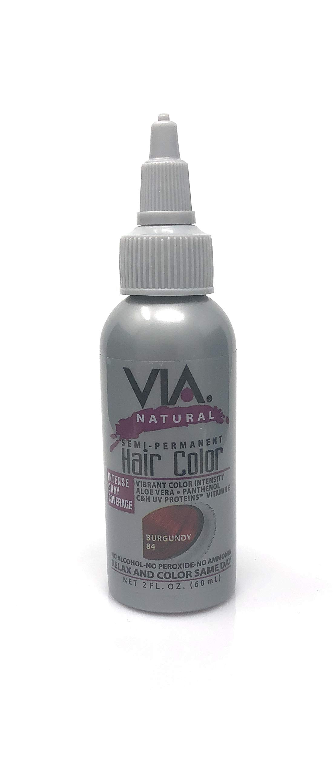 Via Natural Semi-Perm 2 oz. Color # 85 Dark Cherry Beauty & Personal Care Via Natural