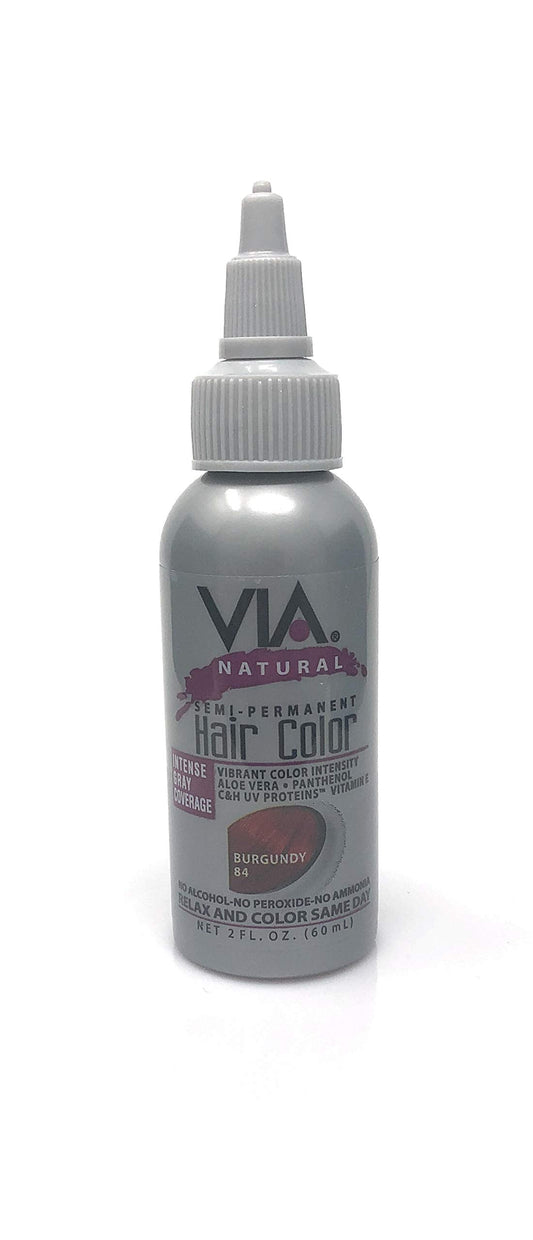 Via Natural Semi-Perm 2 oz. Color # 85 Dark Cherry Beauty & Personal Care Via Natural