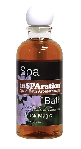 inSPAration Spa and Bath Aromatherapy 120X Spa Liquid, 9-Ounce, Musk Magic, Brown Beauty & Personal Care InSPAration