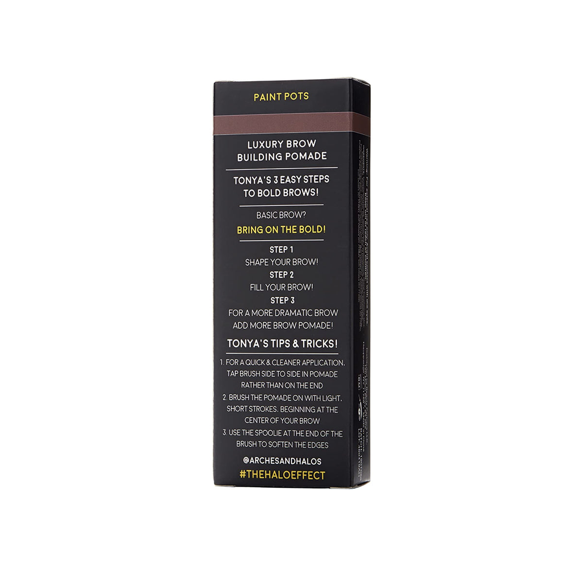 Luxury Brow Buiding Pomade - Warm Brown by Arches and Halos for Women - 0.106 oz Pomade