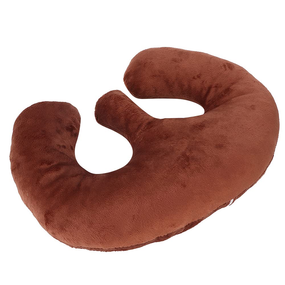Brrnoo Beauty Salon Support Pillow, SPA Massage Chest Pillow, Soft Silicone Cushion Massage Face Pillow, Comfortable Support Pillow (Dark Brown) Beauty and Personal Care Brrnoo