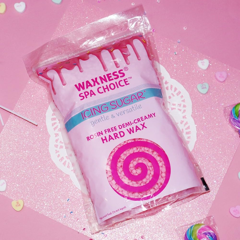 Waxness Spa Choice Hard Wax Icing Sugar 1.76 lb / 800 g Pack of 12 Beauty and Personal Care Waxness